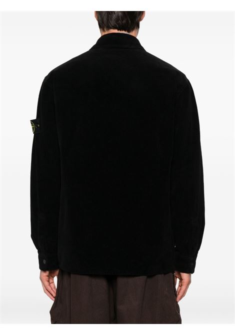 camicia overshirt uomo nera STONE ISLAND | K2S15 1200012 S0212V0029